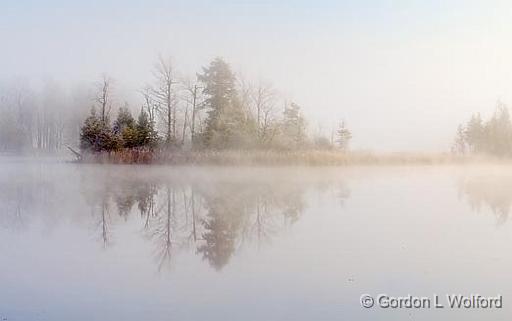 Foggy Rideau Canal_00977.jpg - Rideau Canal Waterway photographed near Smiths Falls, Ontario, Canada.